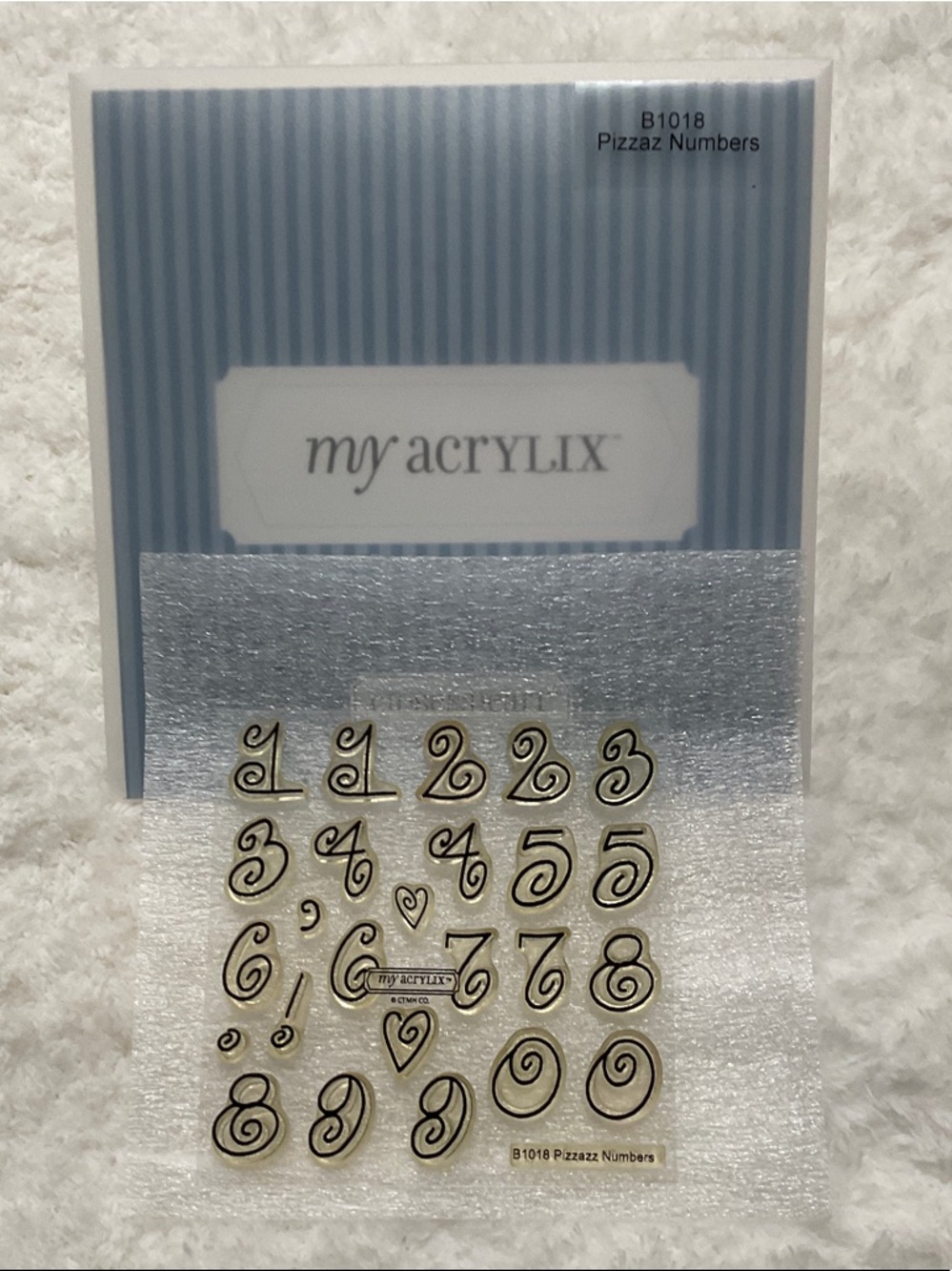 my ACRYLIX Pizzazz Number Stickers - Gold Outline